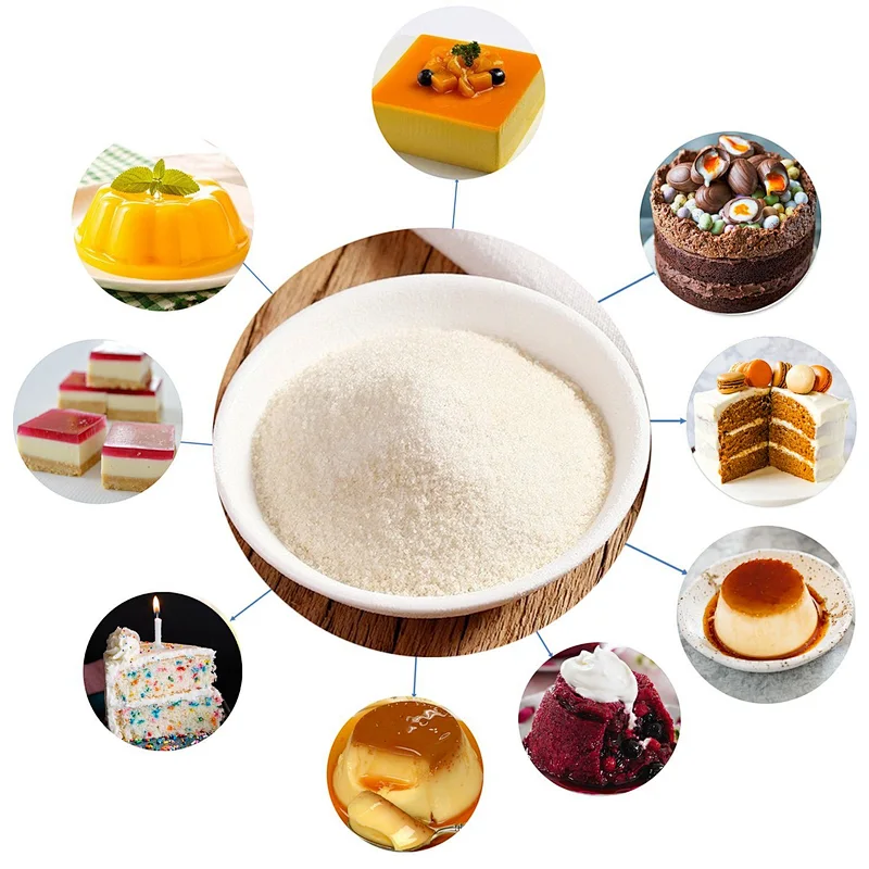 Food Grade Bovine Skin Gelatin Powder for Marshmallows Food